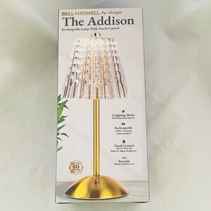 NIB / Bell + Howell / Rechargeable Lamp with Touch Control